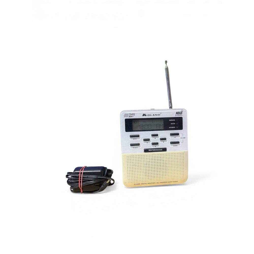 Midland WR-100 Weather Radio Public Alert NOAA Emergency All Hazards Alert Radio